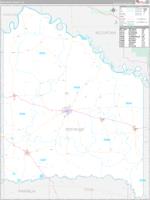 Red River, Tx Carrier Route Wall Map